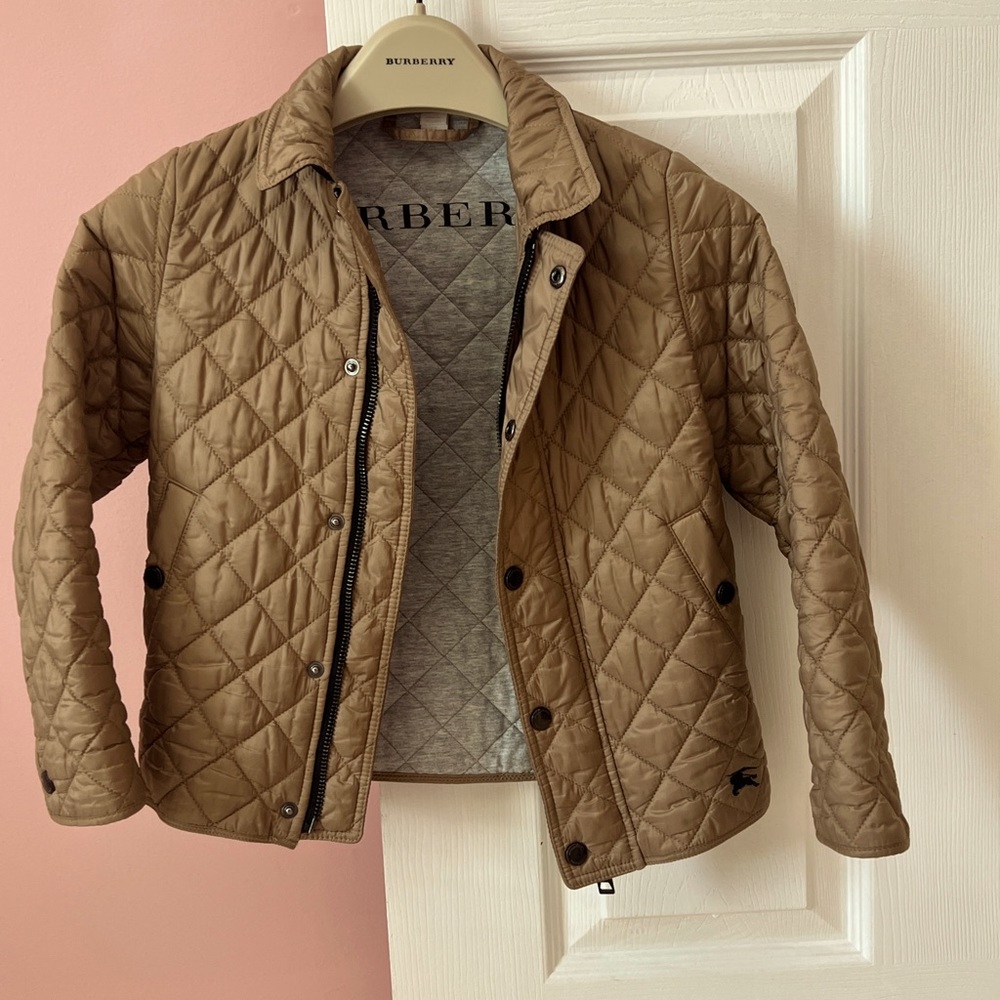 Burberry girl quilted jacket 6Y